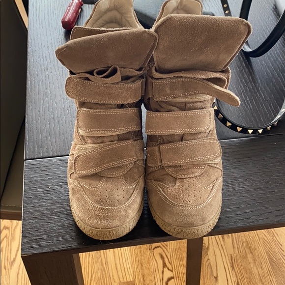 Tan/Beige Isabelle Marant lookalike sneakers - Picture 2 of 3